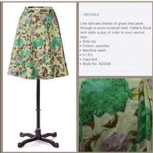 Anthropologie Odille Winter’s Floral Skirt size 4